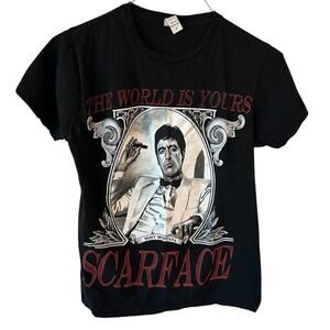 SCARFACE T-shirt Tony Montana Gangster Movie Men's Tee Size Small